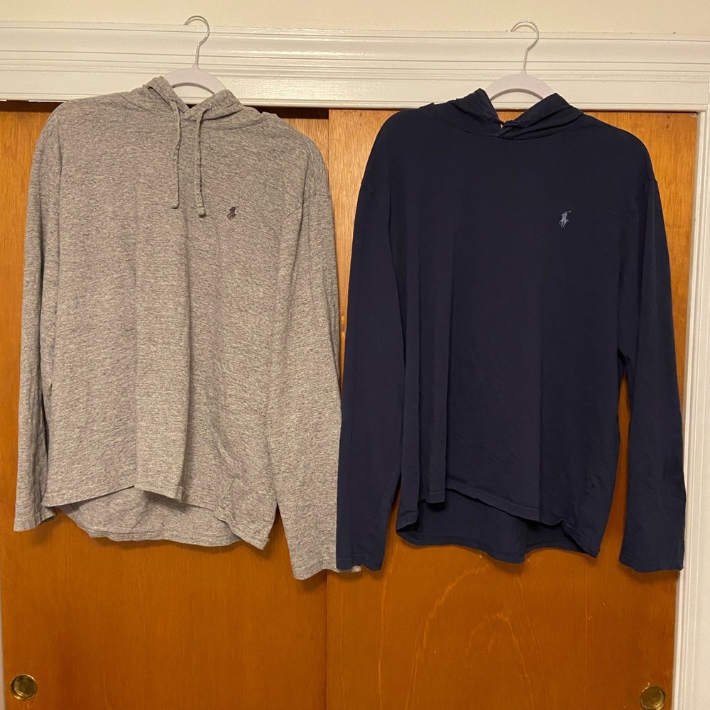 Polo Hoodie Shirt Long Sleeve